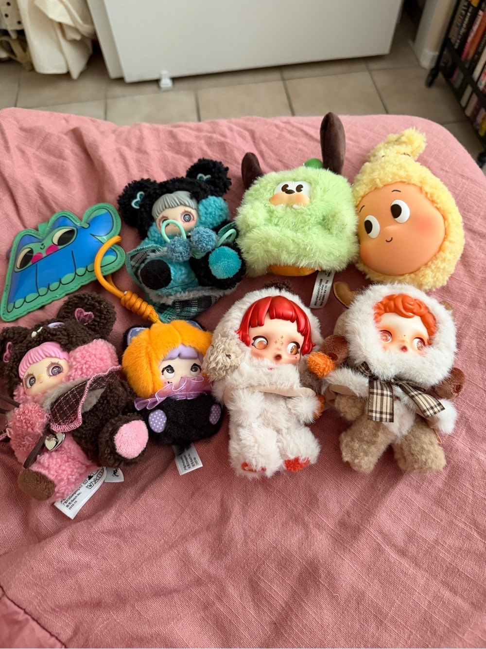 Lot of Plush Pendant bag charms - Popmart and miniso authentic